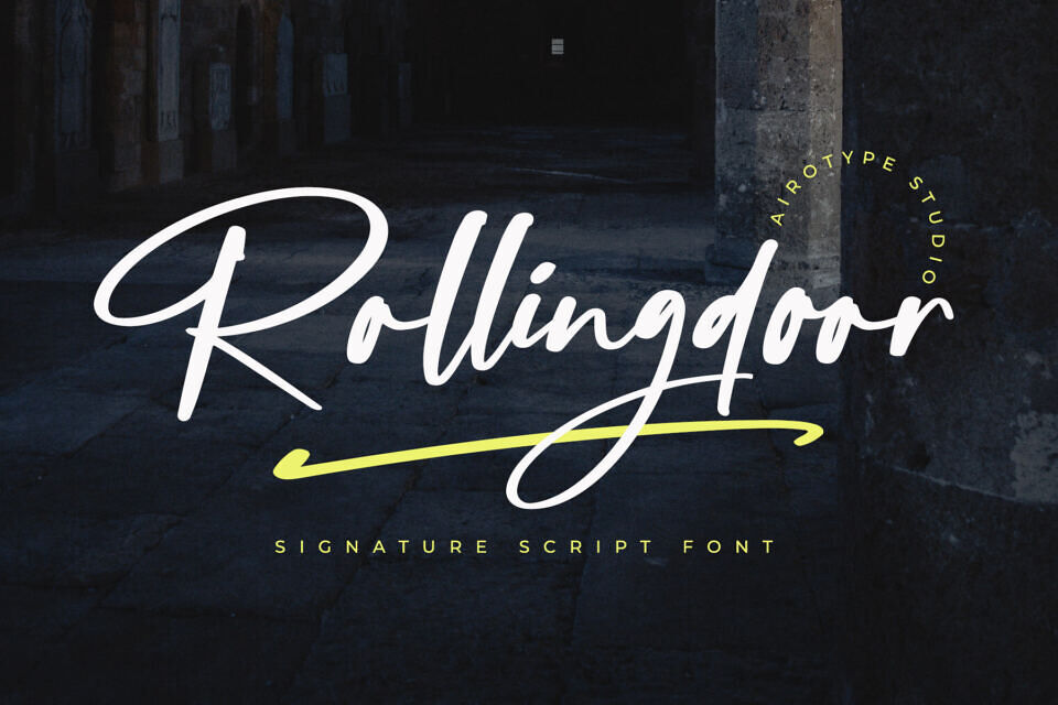 Rollingdoor Font