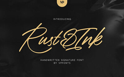 Rust And Ink Font