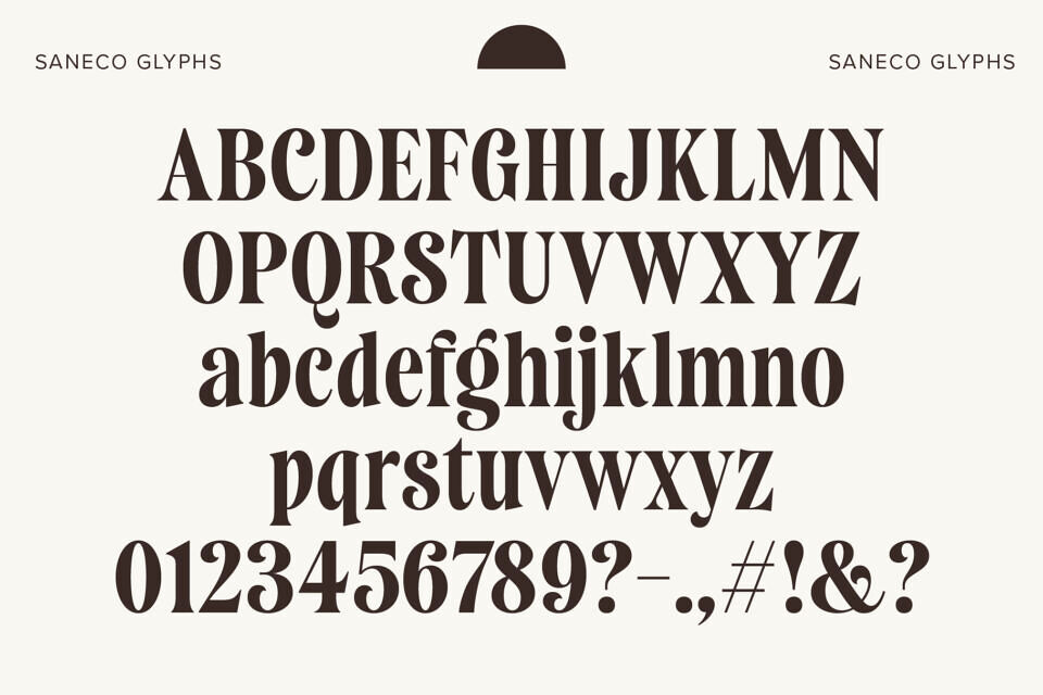 Saneco Font