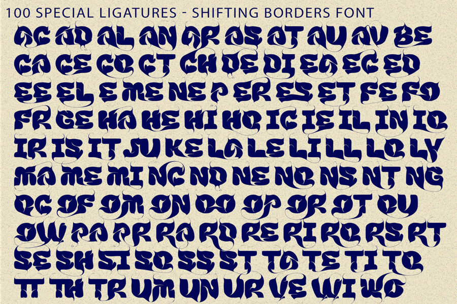 Shifting Borders Font