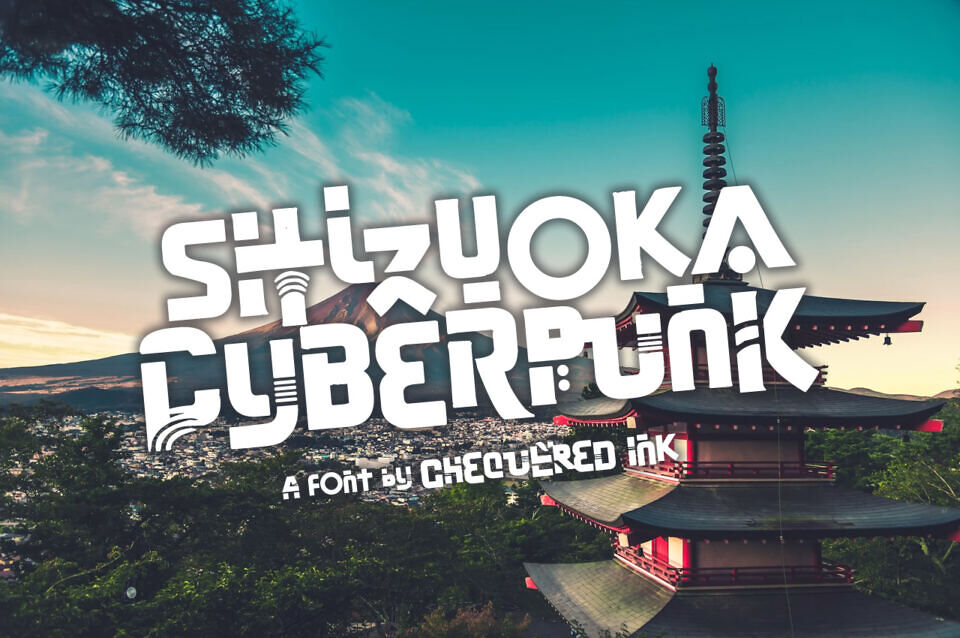Shizuoka Cyberpunk Font