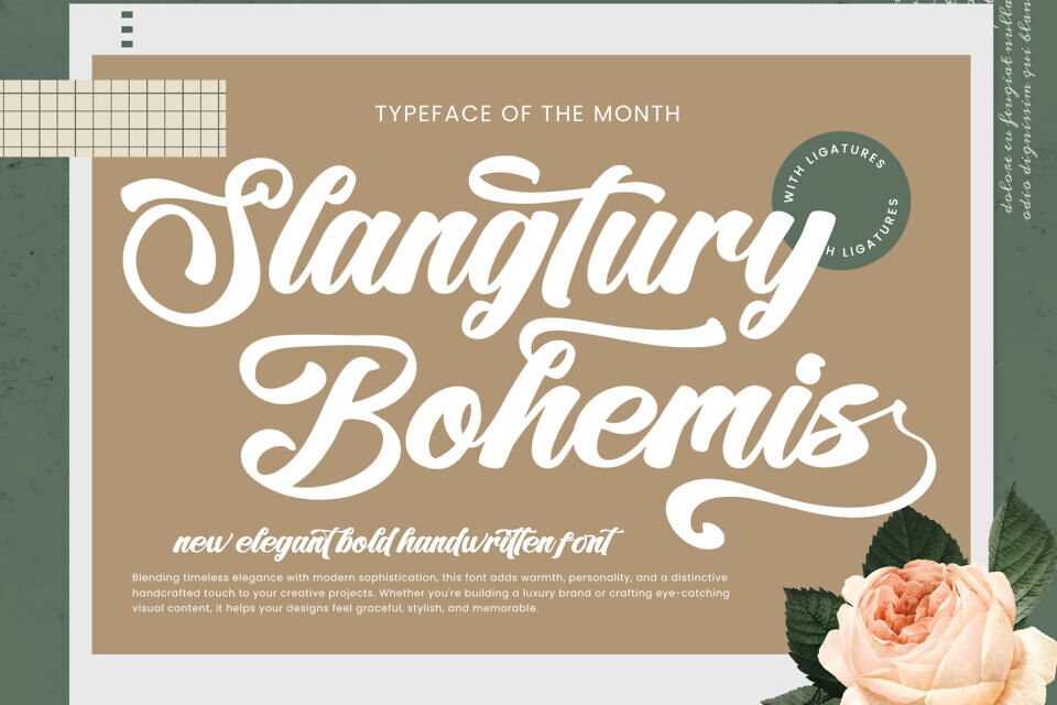 Slangtury Bohemis Font