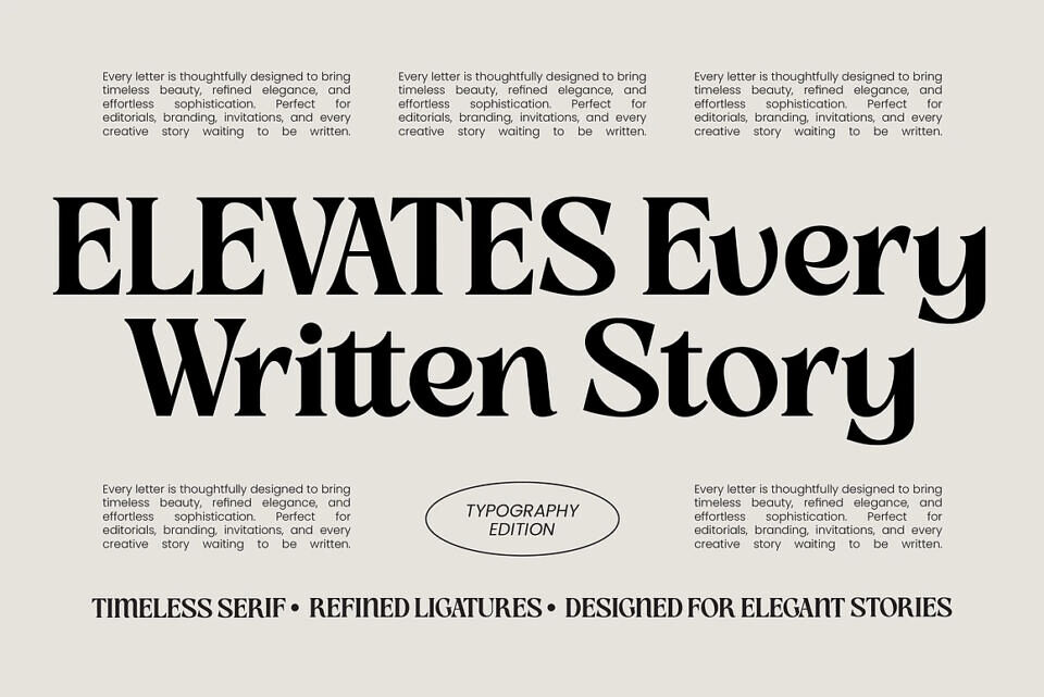 Slow Bar Stories Font