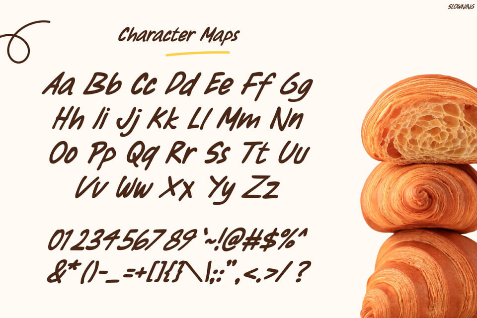 Slowning Font