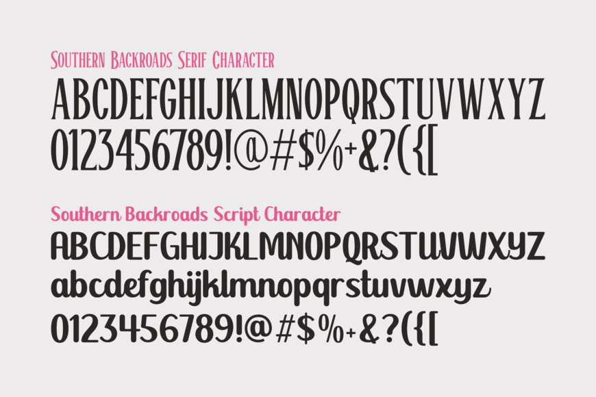 Southern Backroads Font Duo