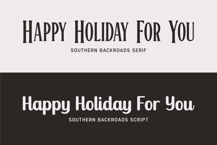 Southern Backroads Font Duo