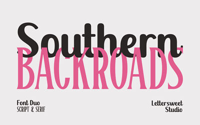 Southern Backroads Font Duo