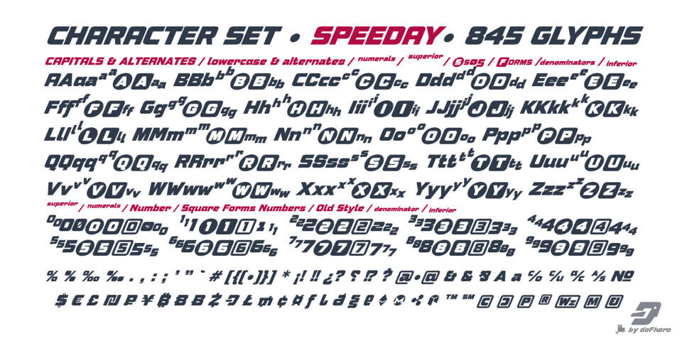 Speeday Font