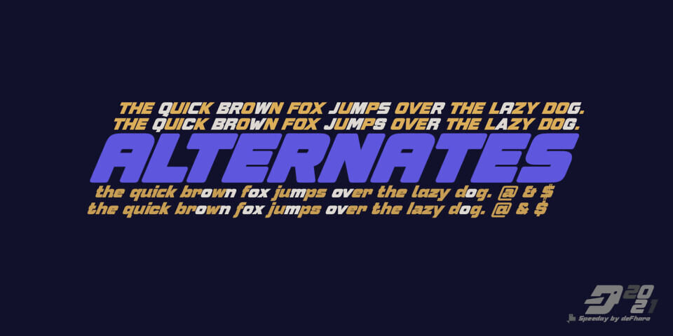 Speeday Font