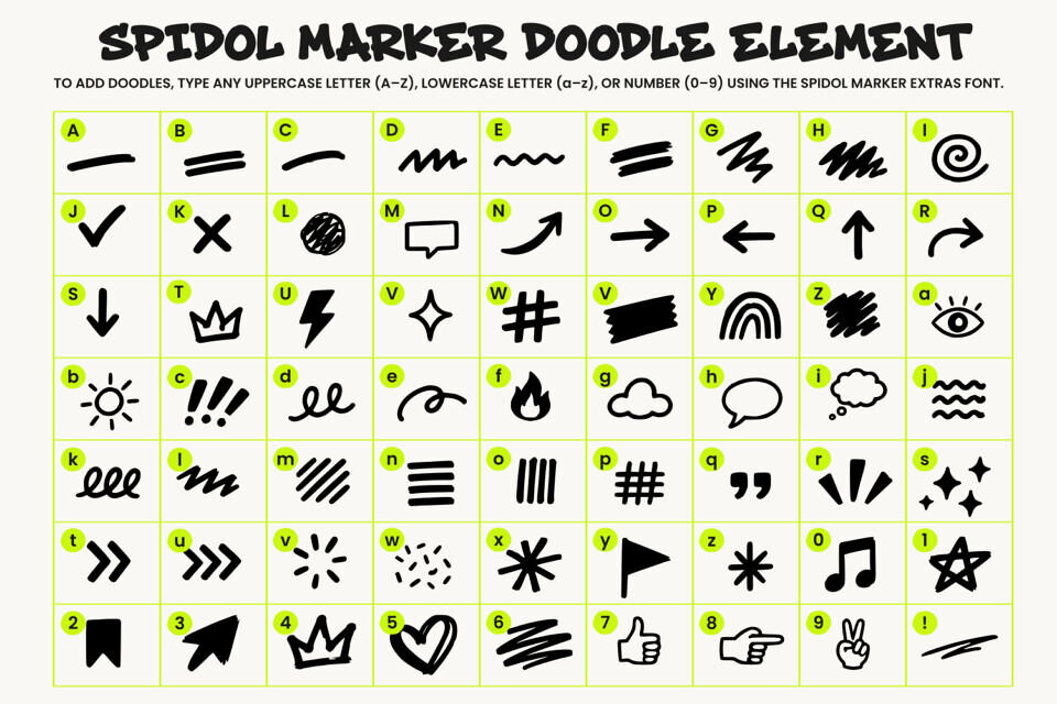 Spidol Marker Font