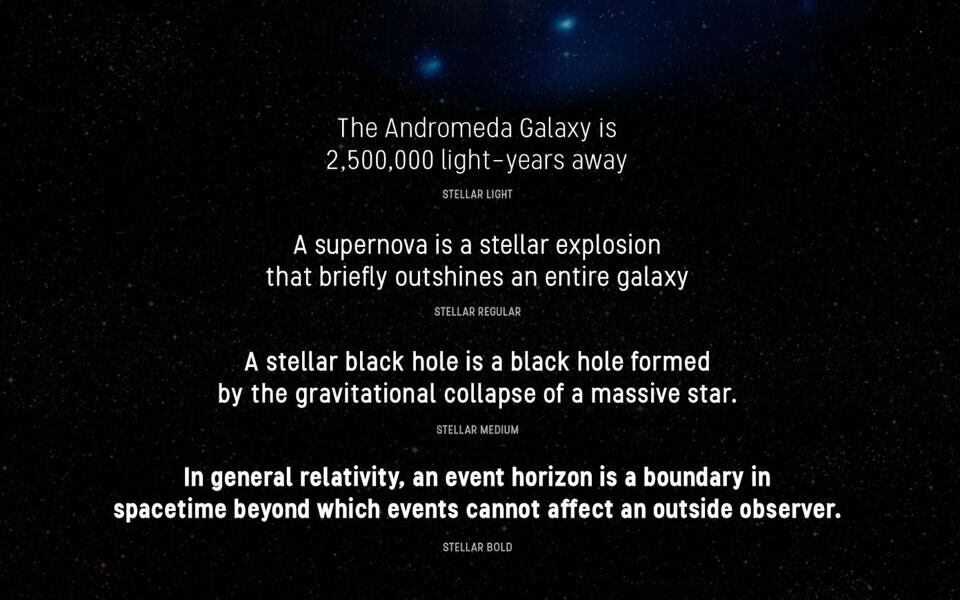 Stellar Font