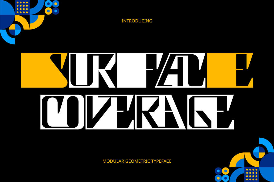 Surface Coverage Font