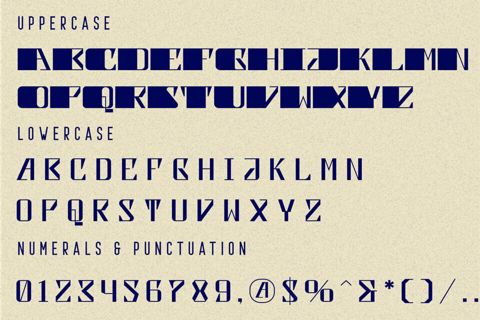 Surface Coverage Font