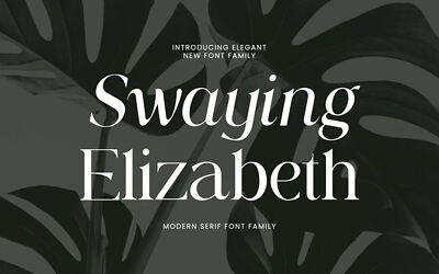 Swaying Elizabeth Font Family