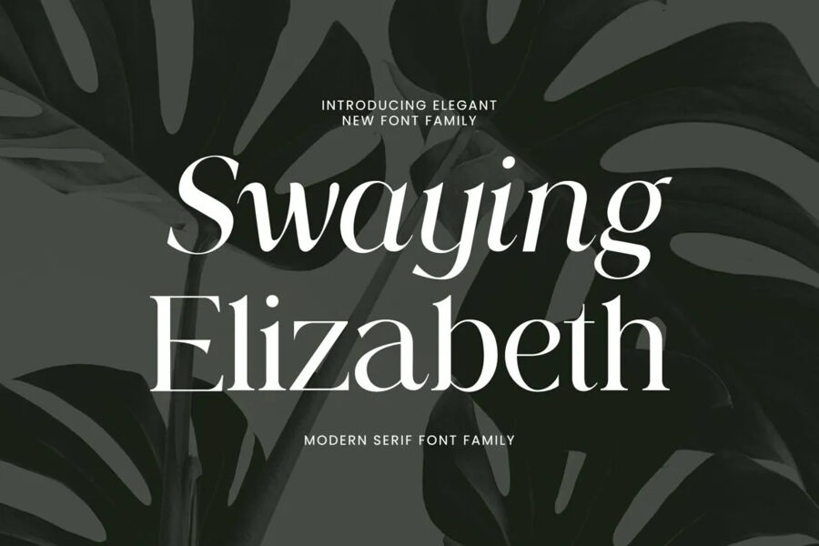 Swaying Elizabeth Font Family