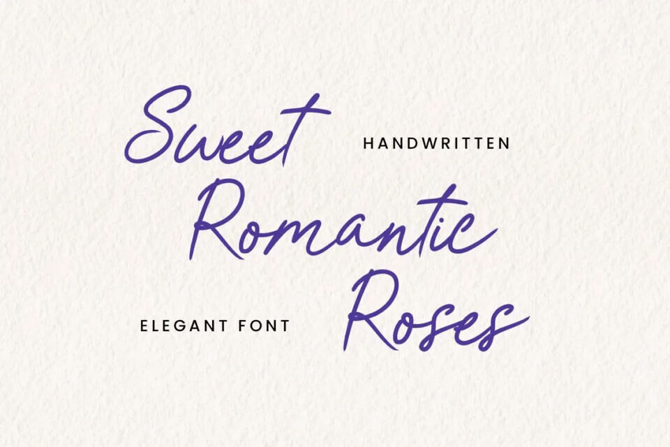 Sweet Romantic Roses Font