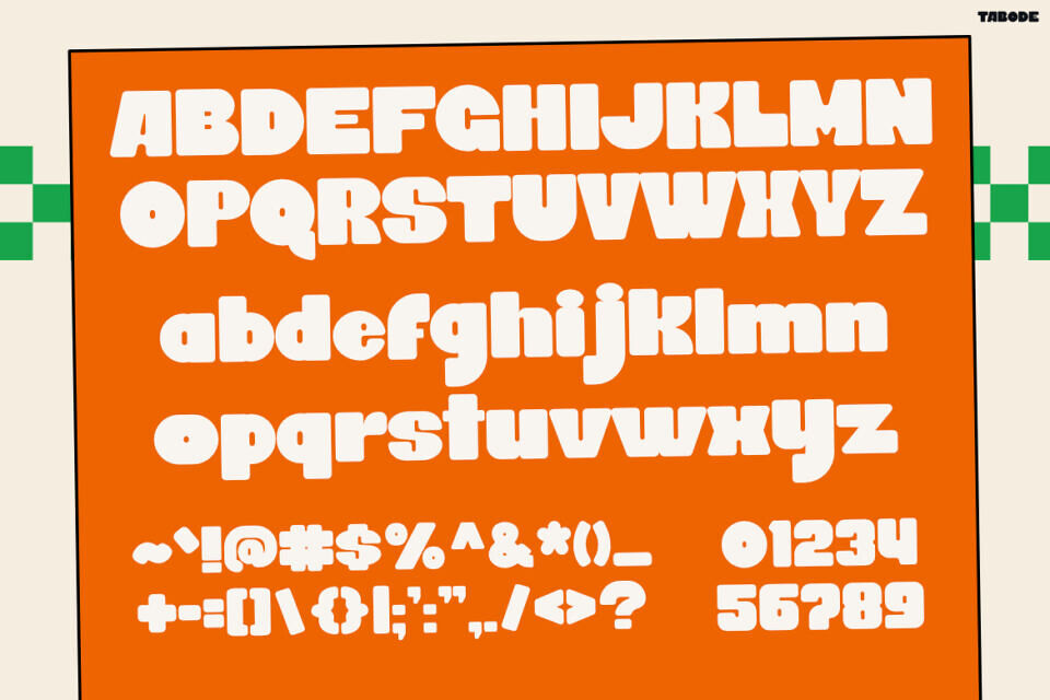 Tabode Font