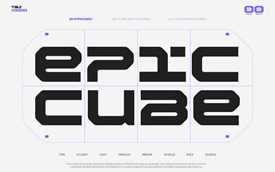 TBJ Epic Cube Font Family