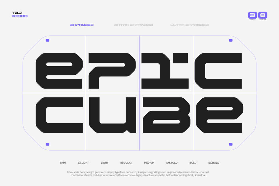 Tbj Epic Cube Font Family