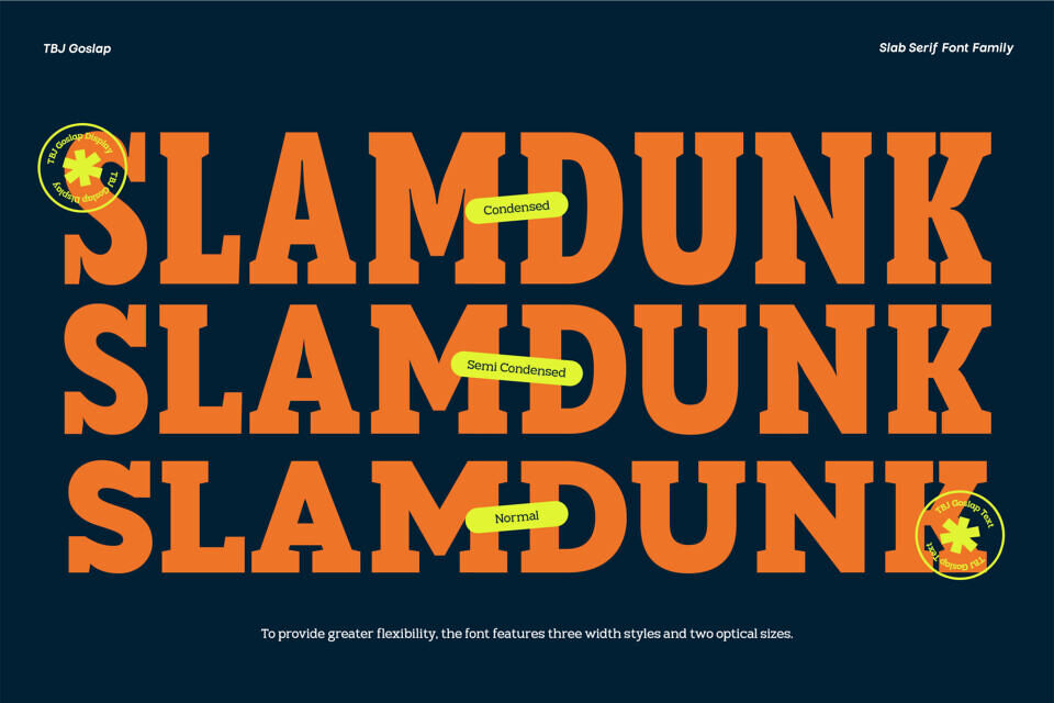 Tbj Goslap Slab Font Family
