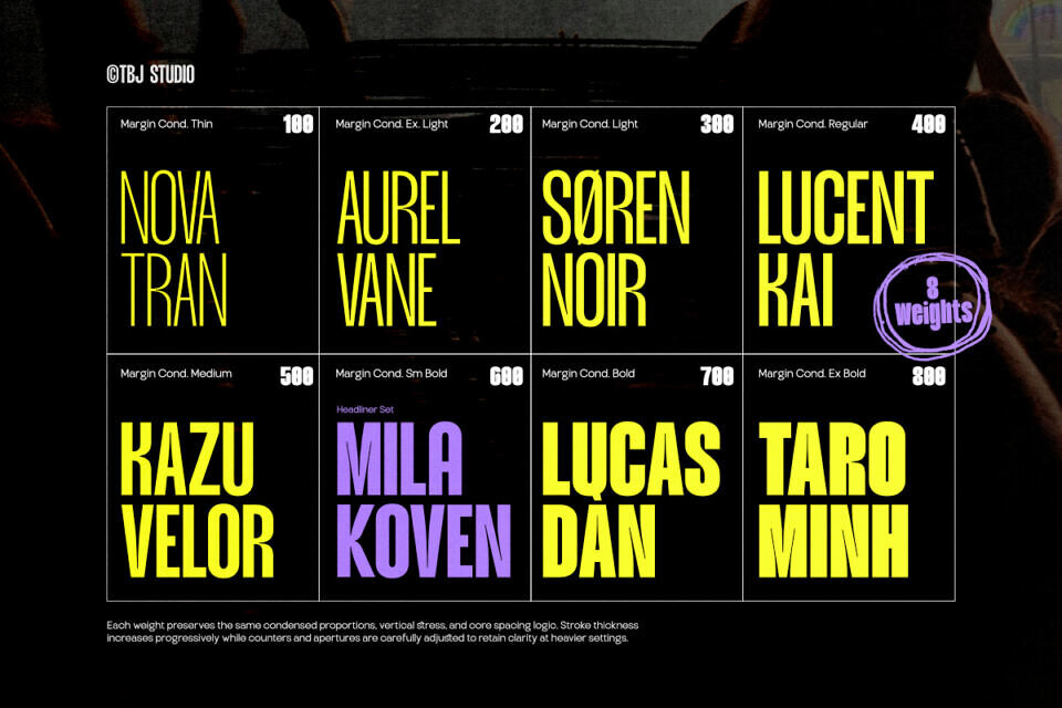 Tbj Margin Font Family