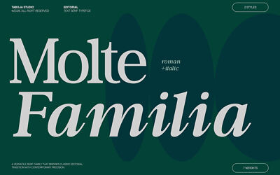 Tbj Moltefamilia Font Family