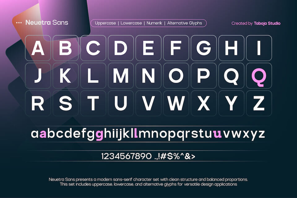 Tbj Neuetra Sans Font Family