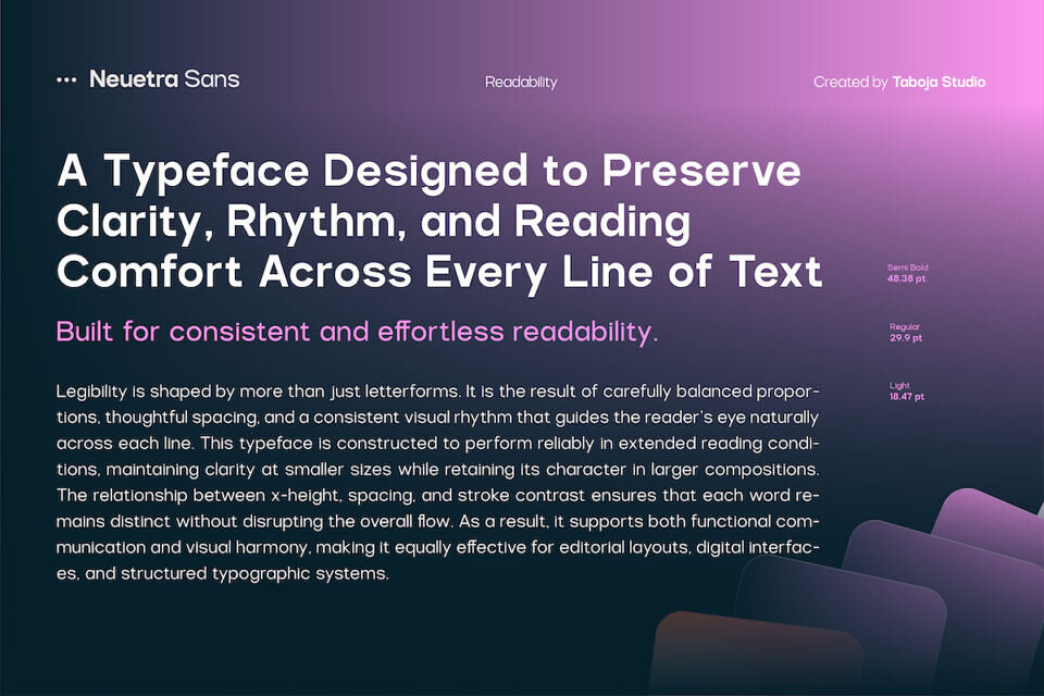 Tbj Neuetra Sans Font Family