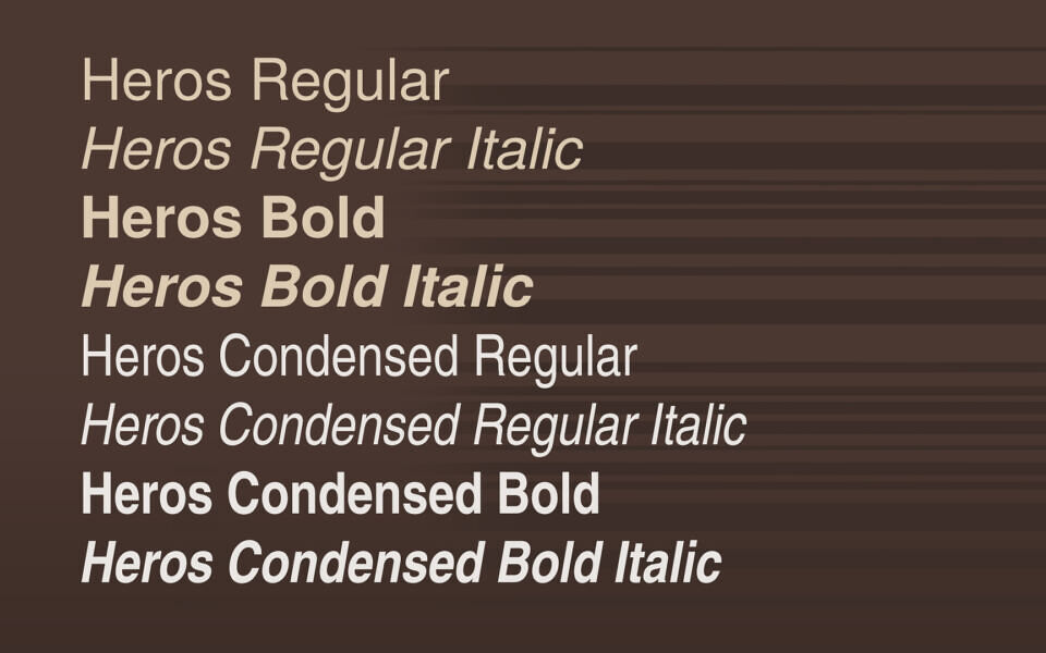 TeX Gyre Heros Font Family