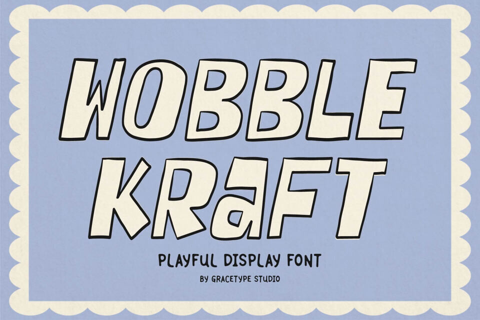 Wobble Kraft Font