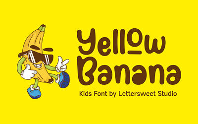 Yellow Banana Font