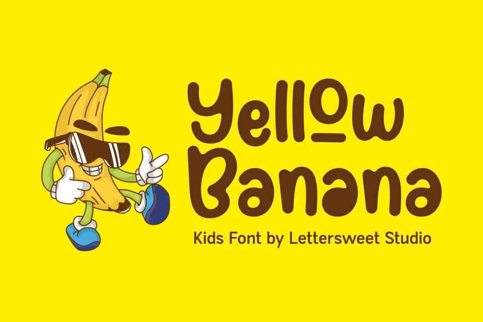 Yellow Banana Font