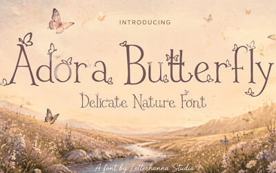 Adora Butterfly Font
