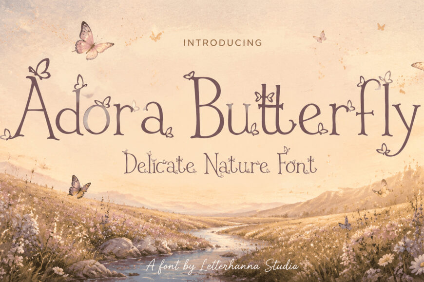 Adora Butterfly Font
