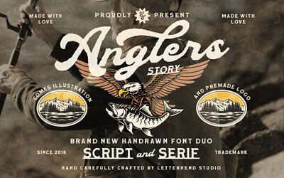 Anglers Harbor Font Duo
