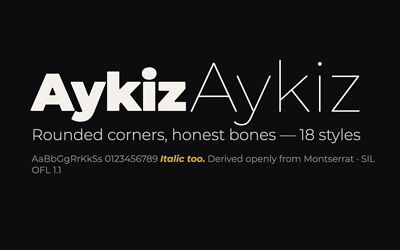 Aykiz Font Family