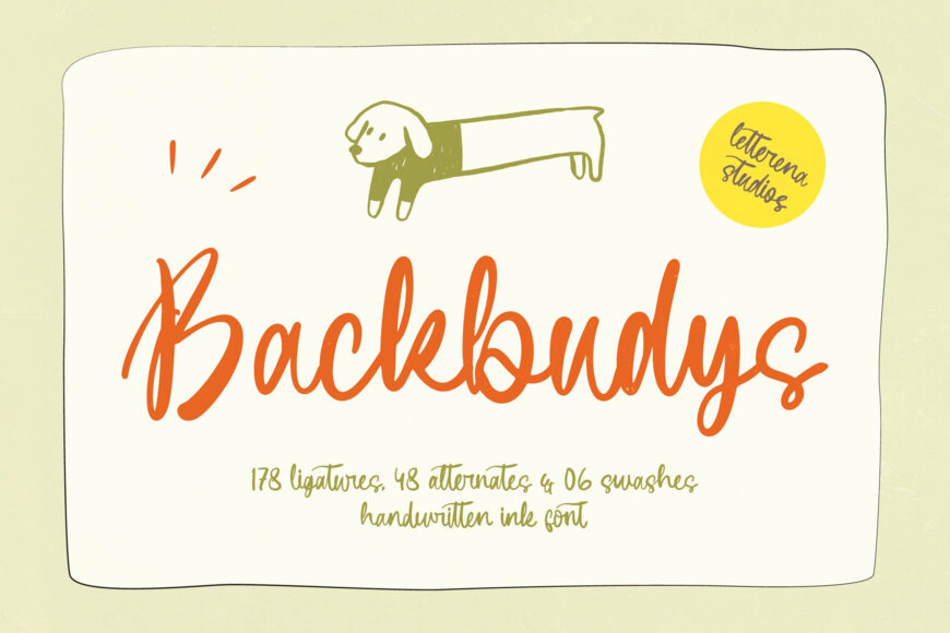 Backbudys Font