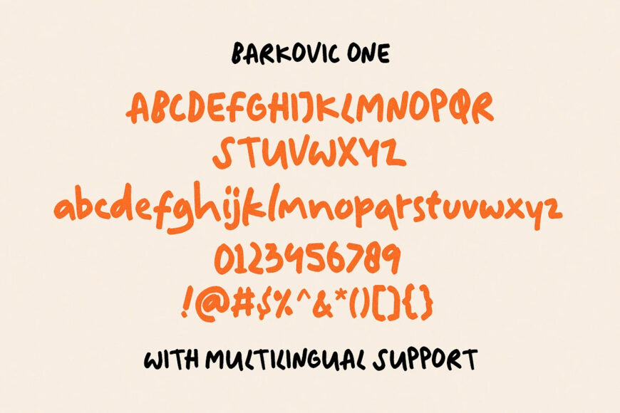 Barkovic Font