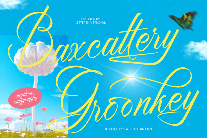 Baxcattery Groonkey Font