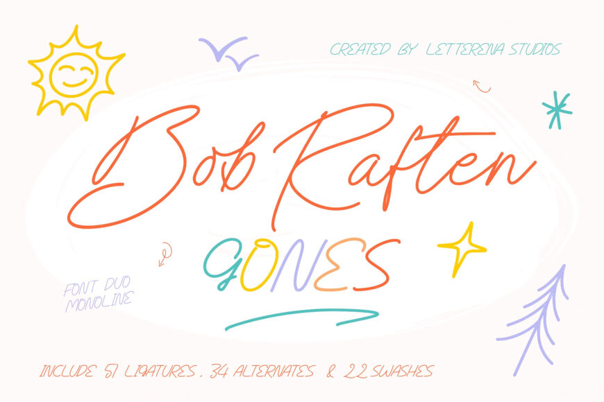 Bob Raften Gones Font