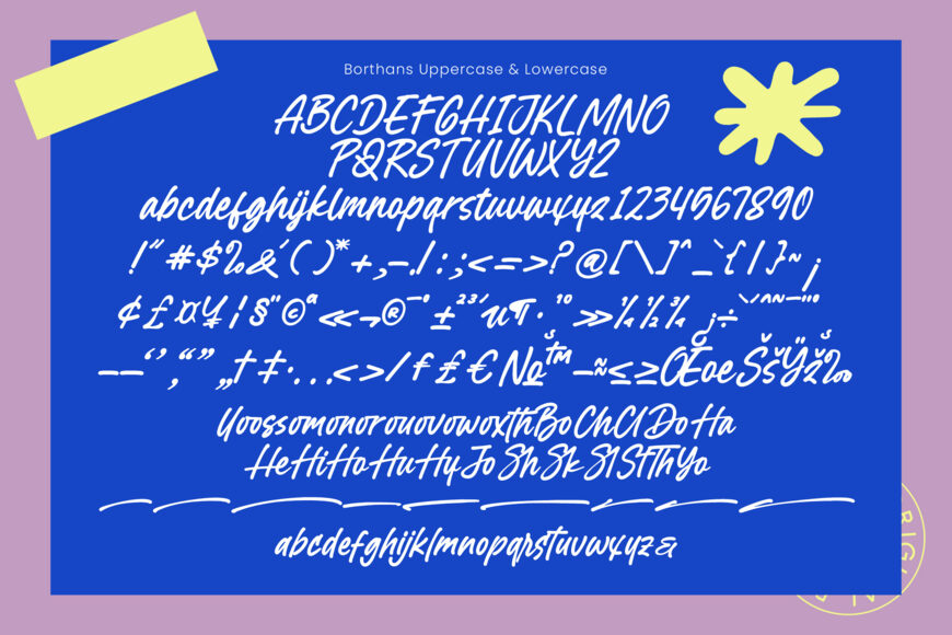 Borthans Font