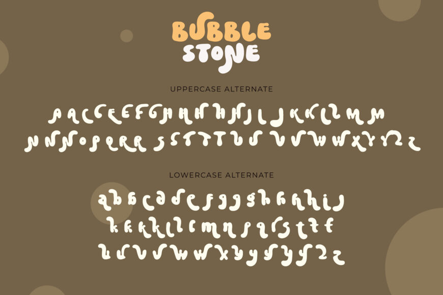 Bubble Stone Font