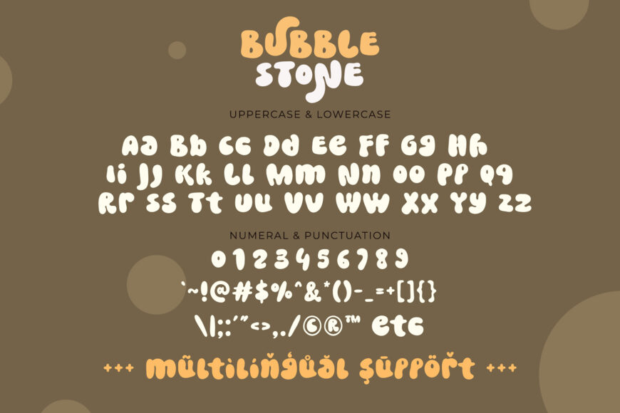 Bubble Stone Font