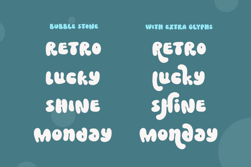 Bubble Stone Font