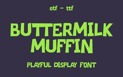 Buttermilk Muffin Font