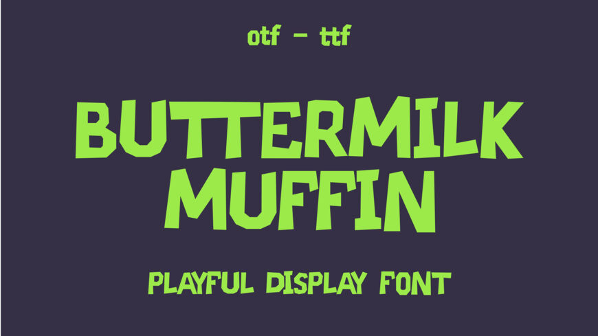 Buttermilk Muffin Font