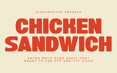Chicken Sandwich Font