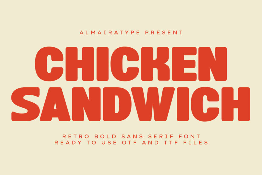Chicken Sandwich Font