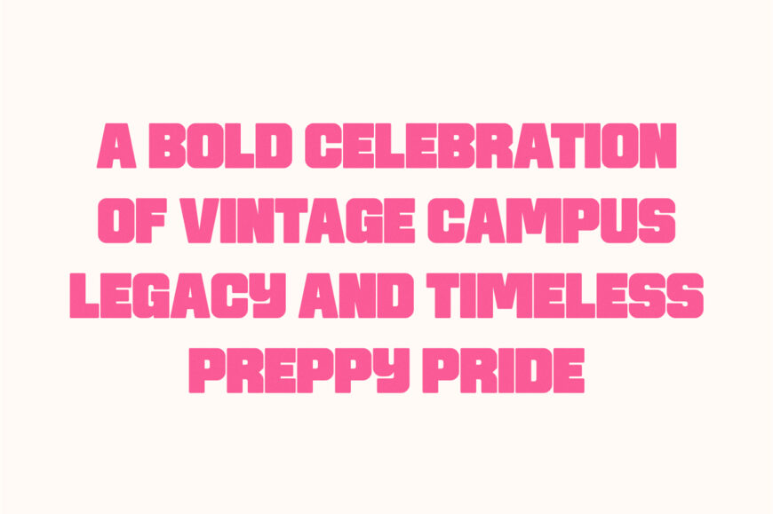 Chunky Preppy Font