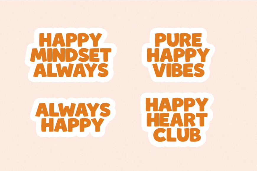 Chunky Sticker Font